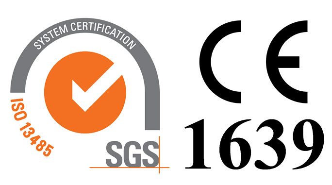 Certification CE 1639 et ISO 13485
